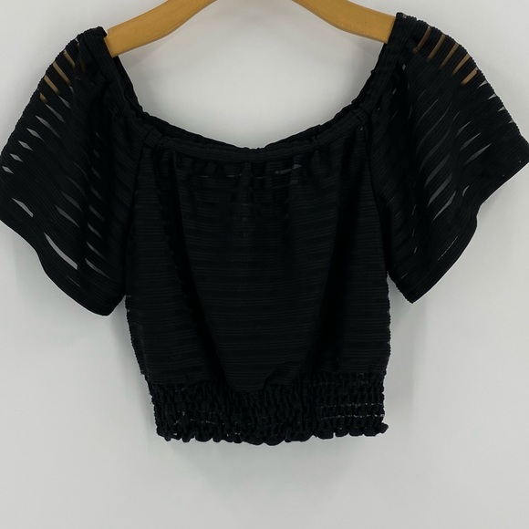 Tracy Reese Savannah Crop Top Black SZ XSP NWOT - Picture 5 of 9